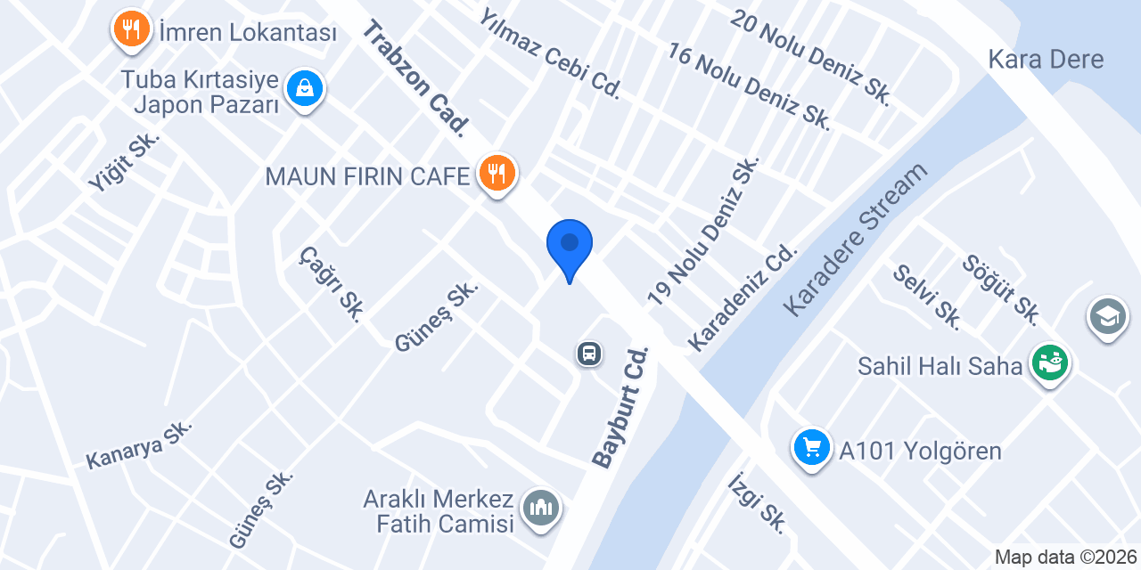 Weltew Home Araklı konumu