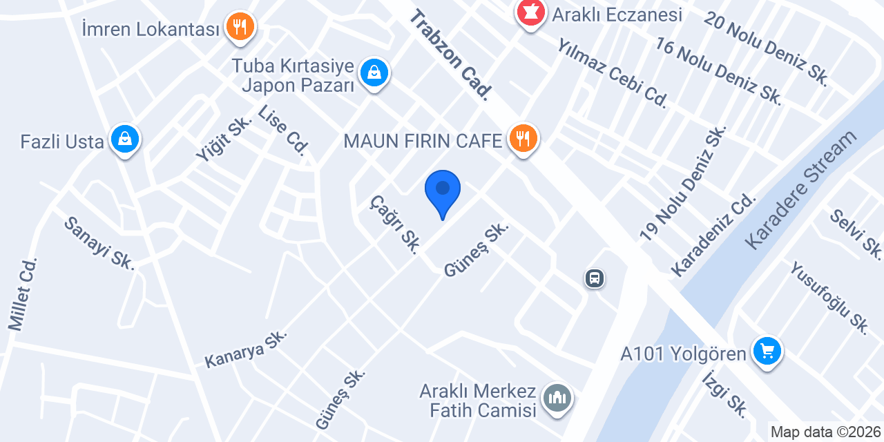 ARAKLI SERAMİK DÜNYASI konumu