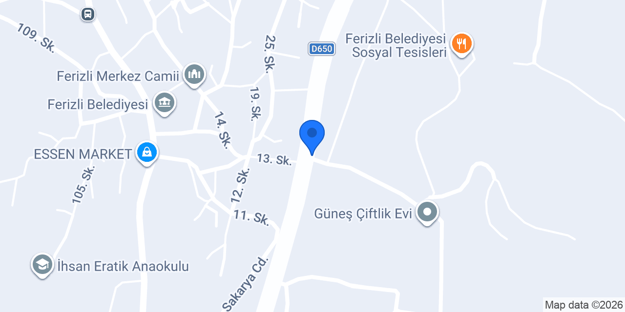 Doğa Reklam Sakarya - Ferizli konumu