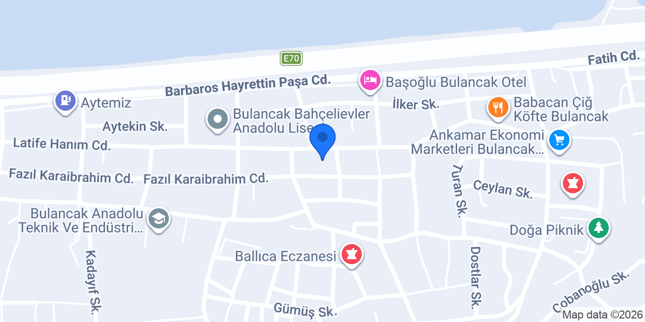 Cürgüller Ticaret BuGi konumu
