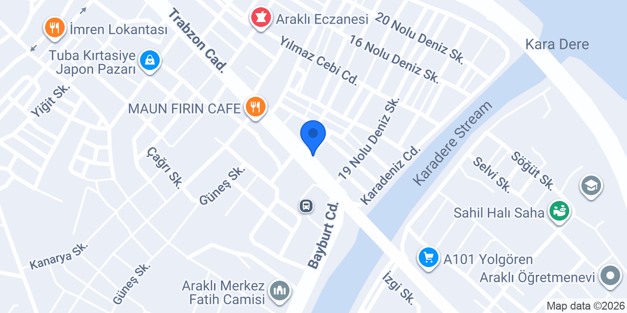ARAKLI ERGÜL MOBİLYA konumu