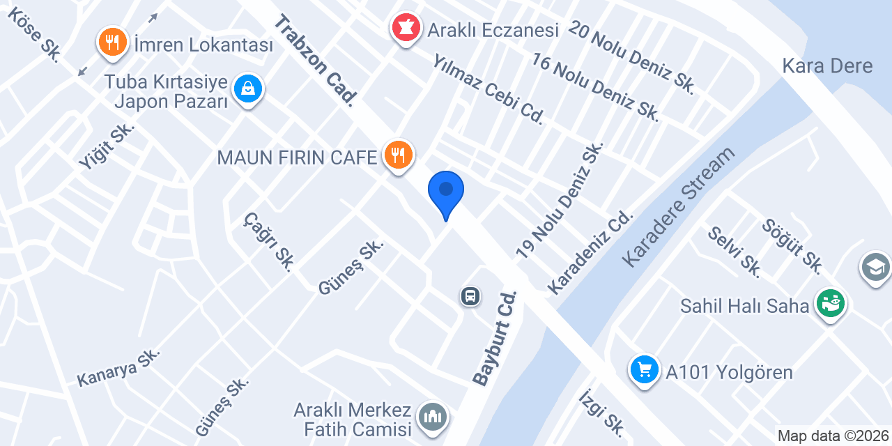 Mondihome Araklı konumu