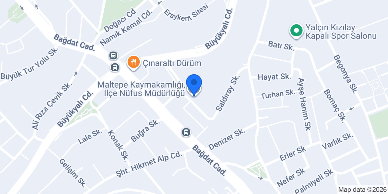 Maltepe Tapu Müdürlüğü konumu