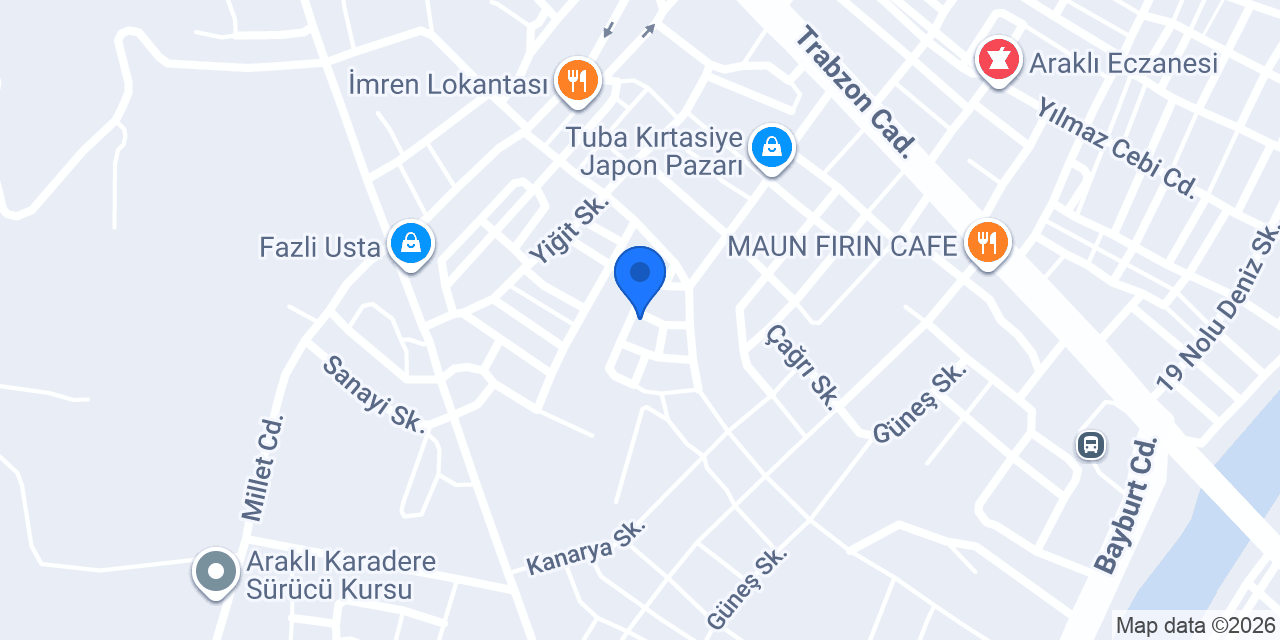 Altundal İnşaat Trabzon konumu