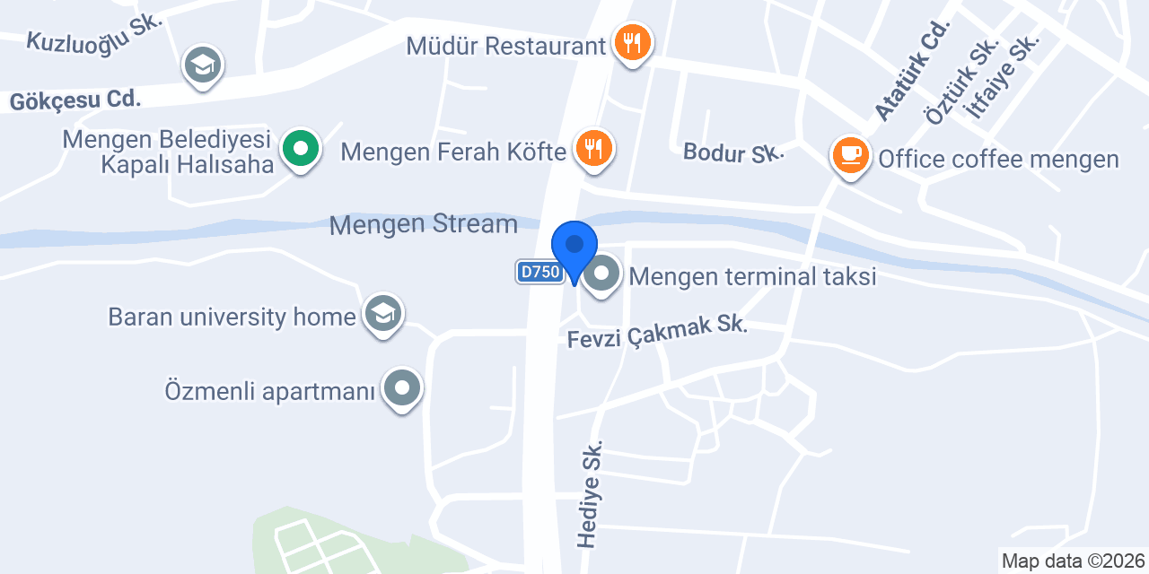 Mengen Belediyesi Konukevi - Otel konumu