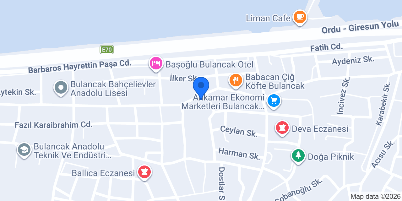 BULANCAK SANCAK MÜHENDİSLİK konumu