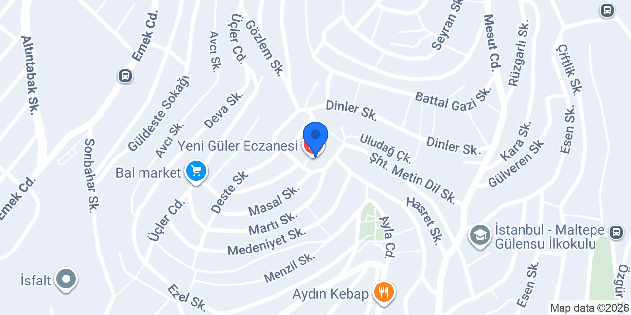 Yeni Güler Eczanesi konumu