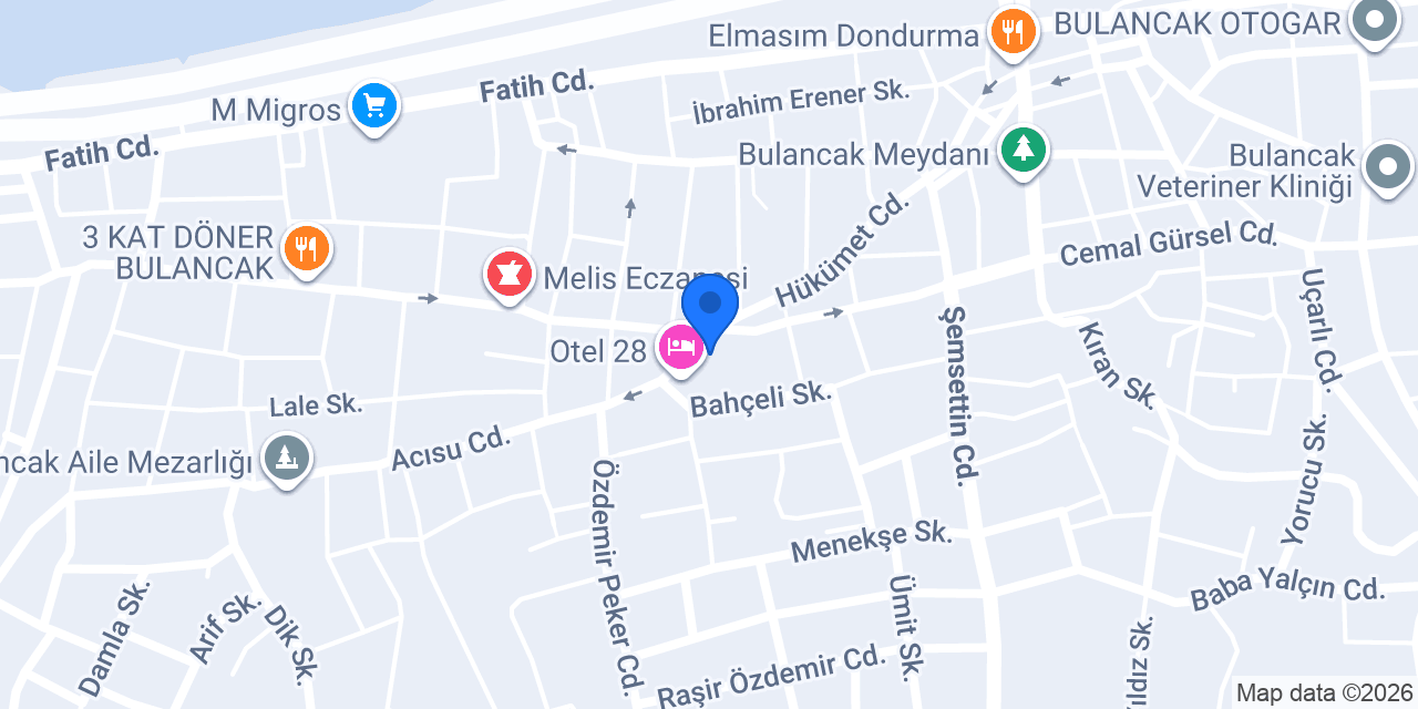 Ertekin Eczanesi konumu