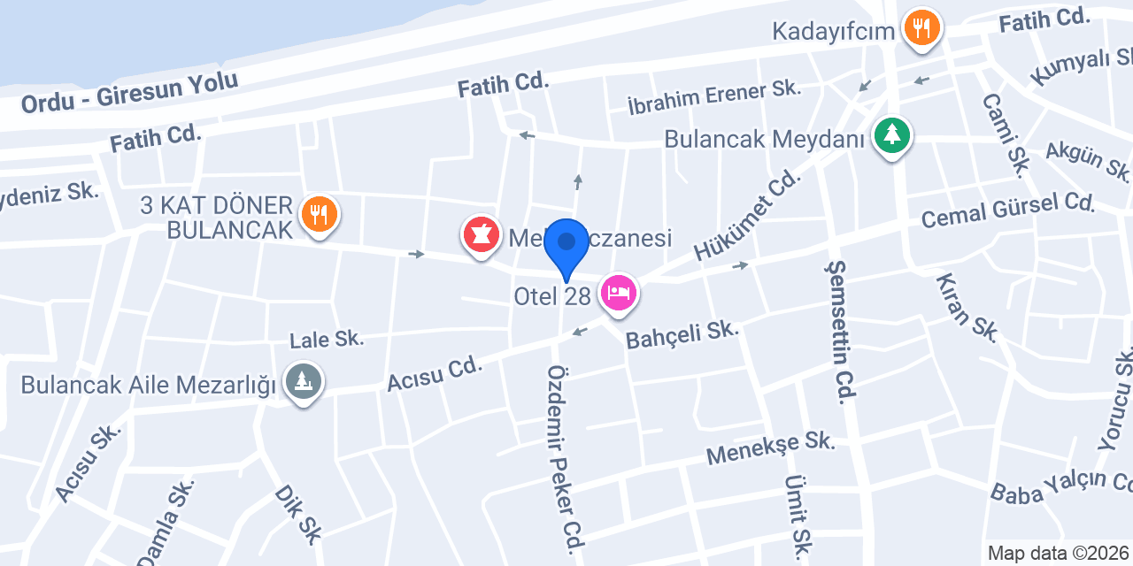 Özel Bulancak Modern Sürücü Kursu konumu