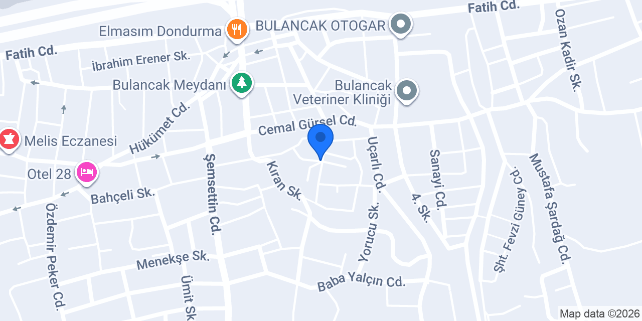 Eliz Veteriner Kliniği konumu