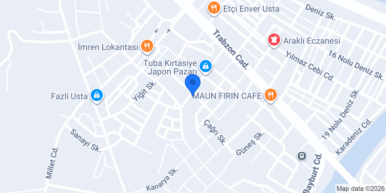 Araklı Taksi konumu