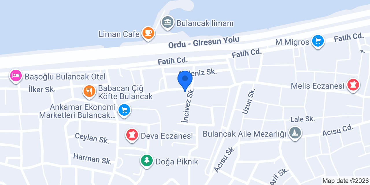 Kızıltaş Fındık konumu