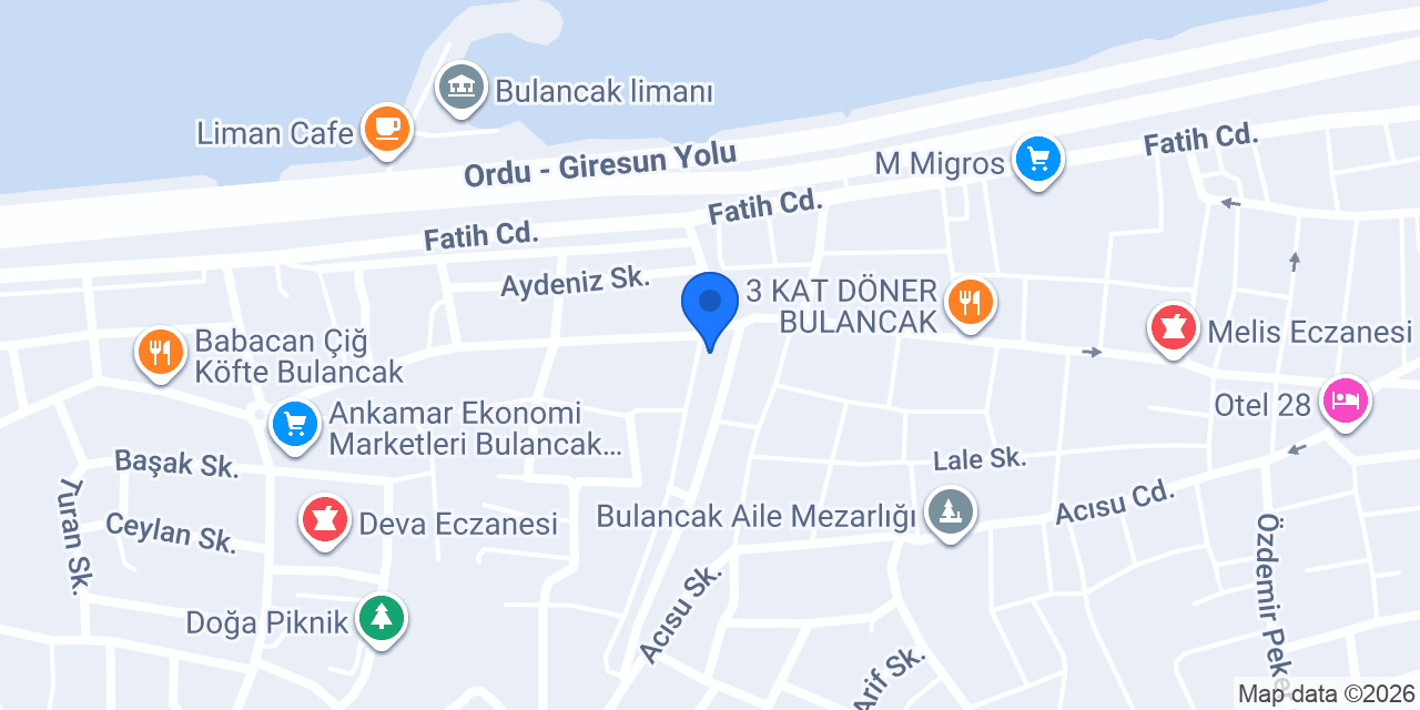 Akasya Taksi Bulancak konumu