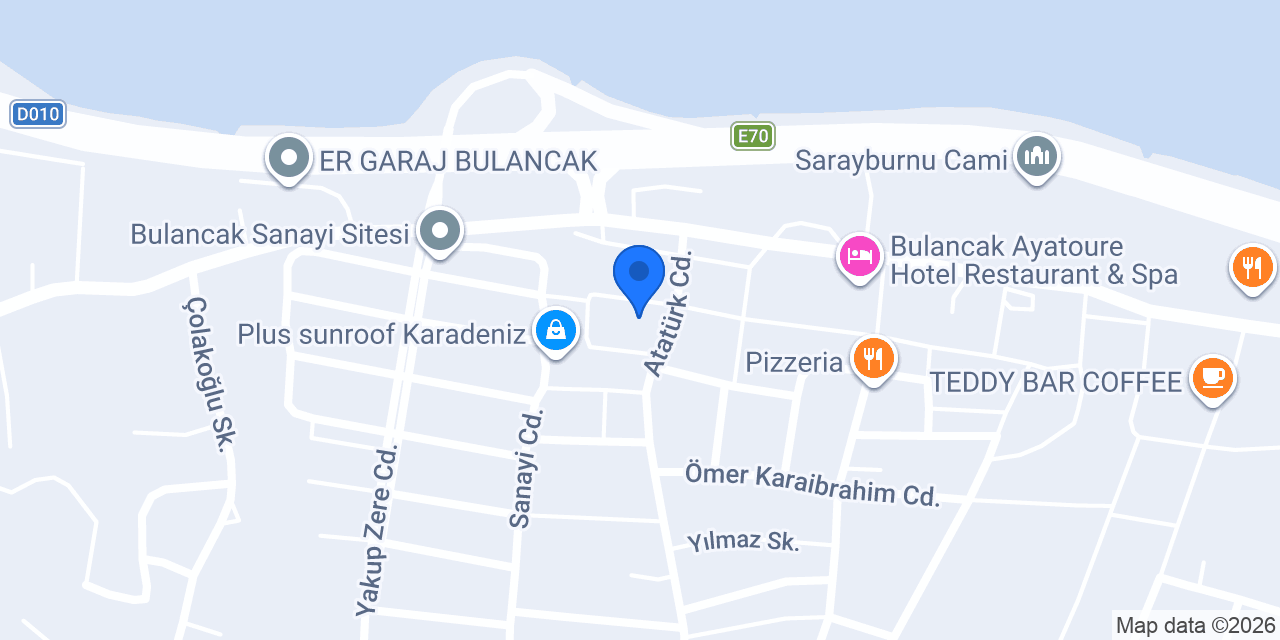 Bulancak Plise Perde konumu