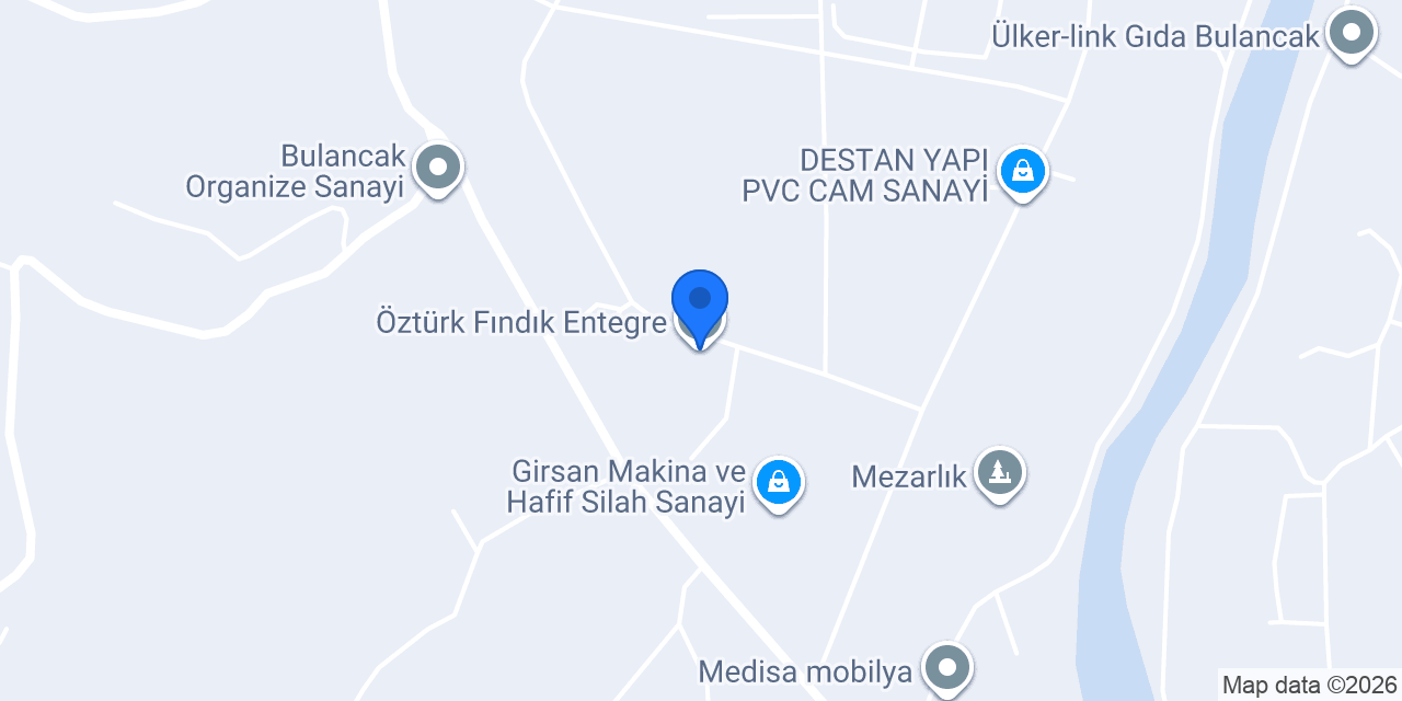 Öztürk Fındık Entegre konumu