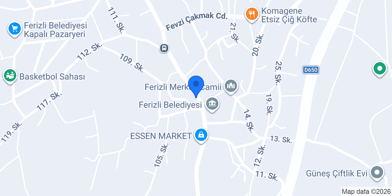 TÜRKCELL FERİZLİ konumu