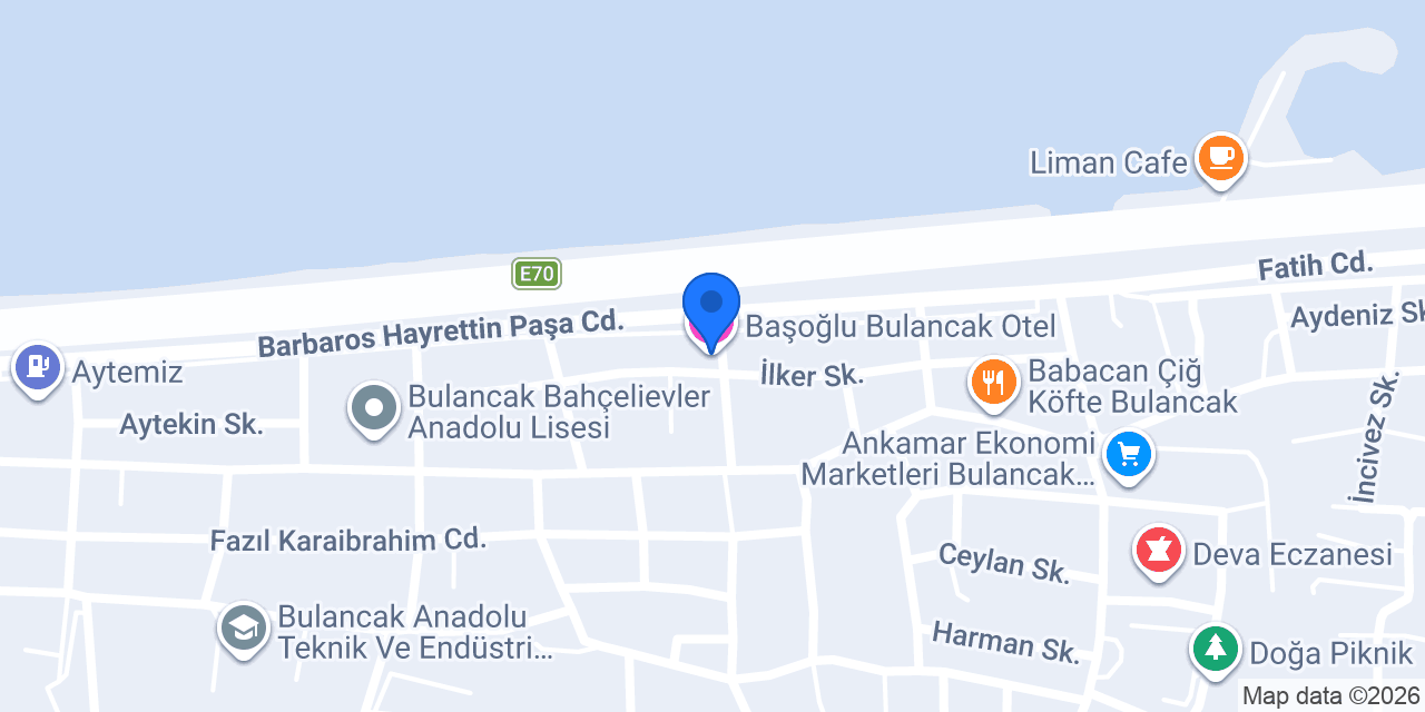 Başoğlu Bulancak Otel konumu