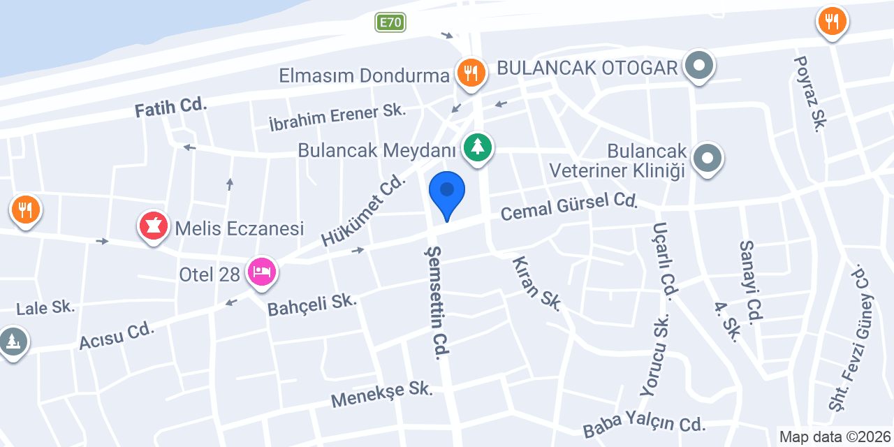 Diş Hekimi Bahadır Zavalsız konumu