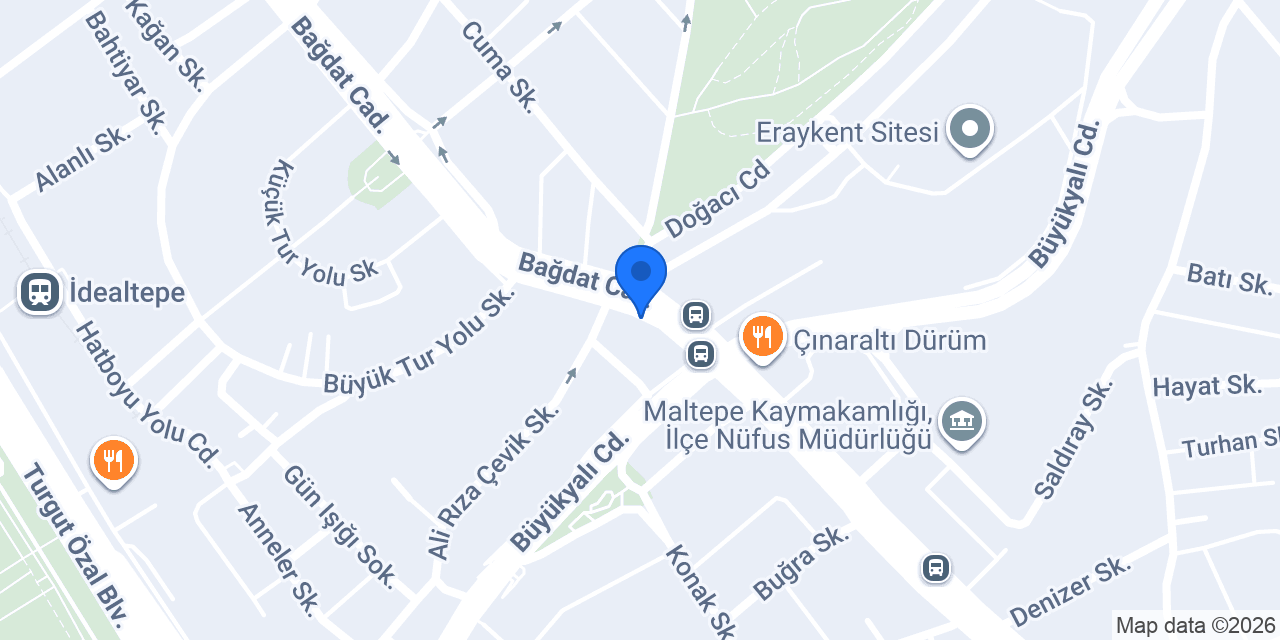 Maltepe Avukat Eda Naz Mahmutçepoğlu konumu