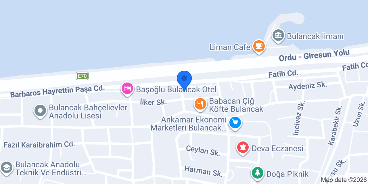 ELİT OTEL BULANCAK konumu