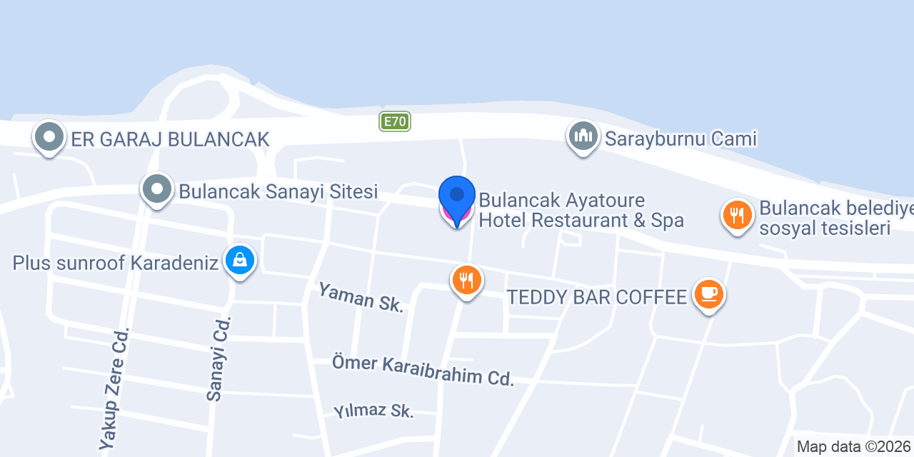 Bulancak Ayatoure Hotel Restaurant & Spa konumu