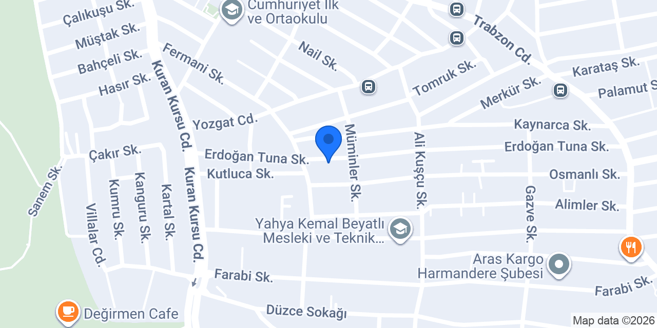 Ertikler Rent a Car konumu