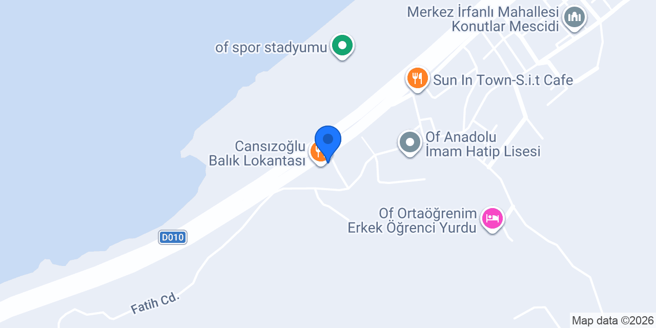 CANSIZOĞLU ANZER OTEL konumu