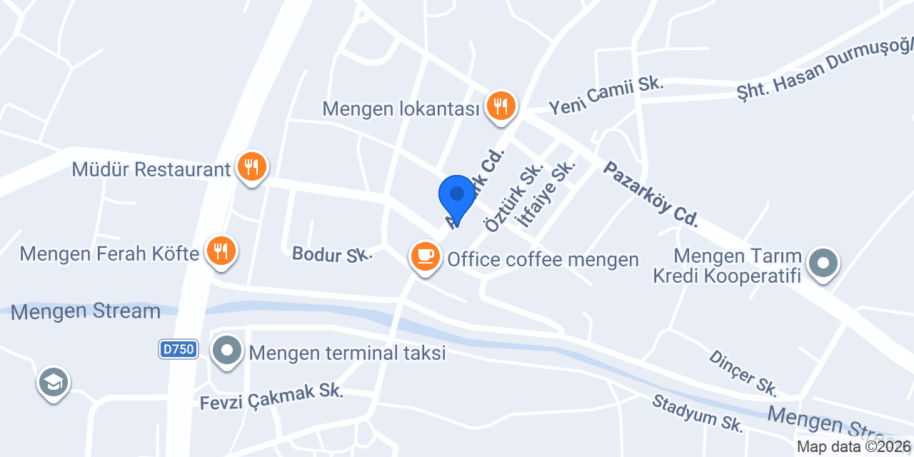 Bahçeli Cafe konumu