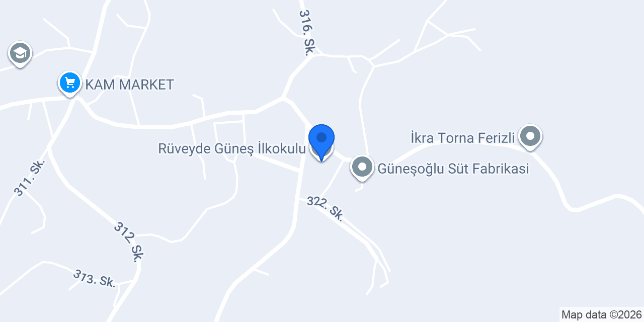 Rüveyde Güneş İlkokulu konumu