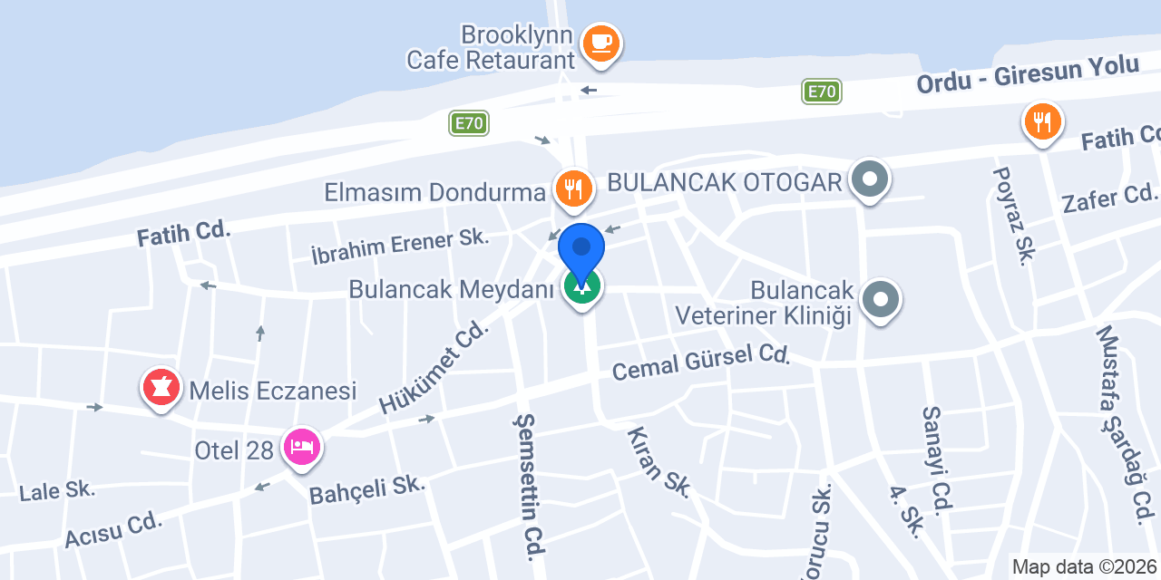 BULANCAKTA TAKSİ DURAĞI konumu