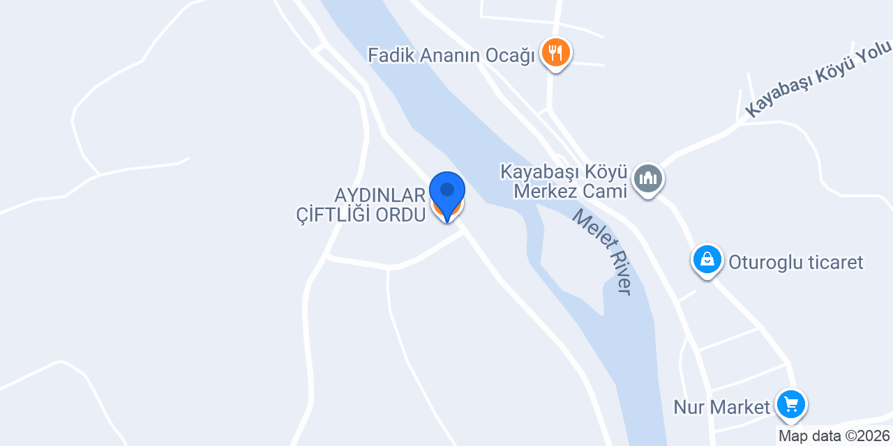 AYDINLAR ÇİFTLİĞİ ORDU konumu