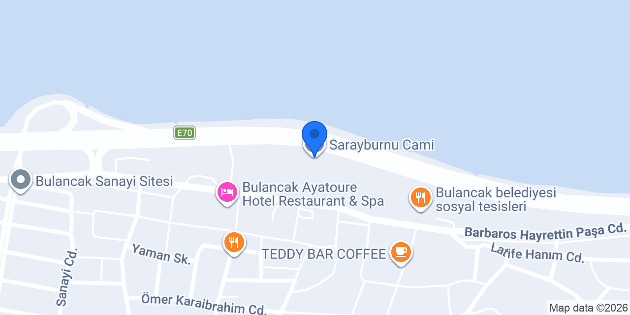 Sarayburnu Cami konumu