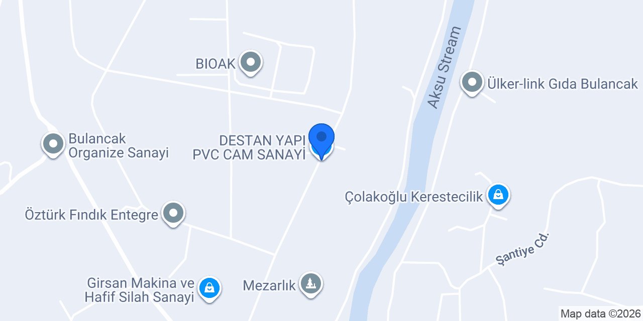 DESTAN YAPI PVC CAM SANAYİ konumu