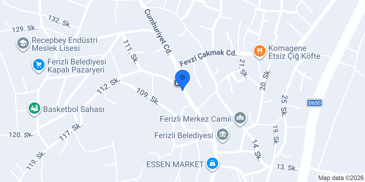 Pati Dünyası Ferizli konumu