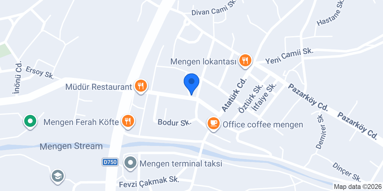 MENGEN ÇİÇEKÇİLİK konumu