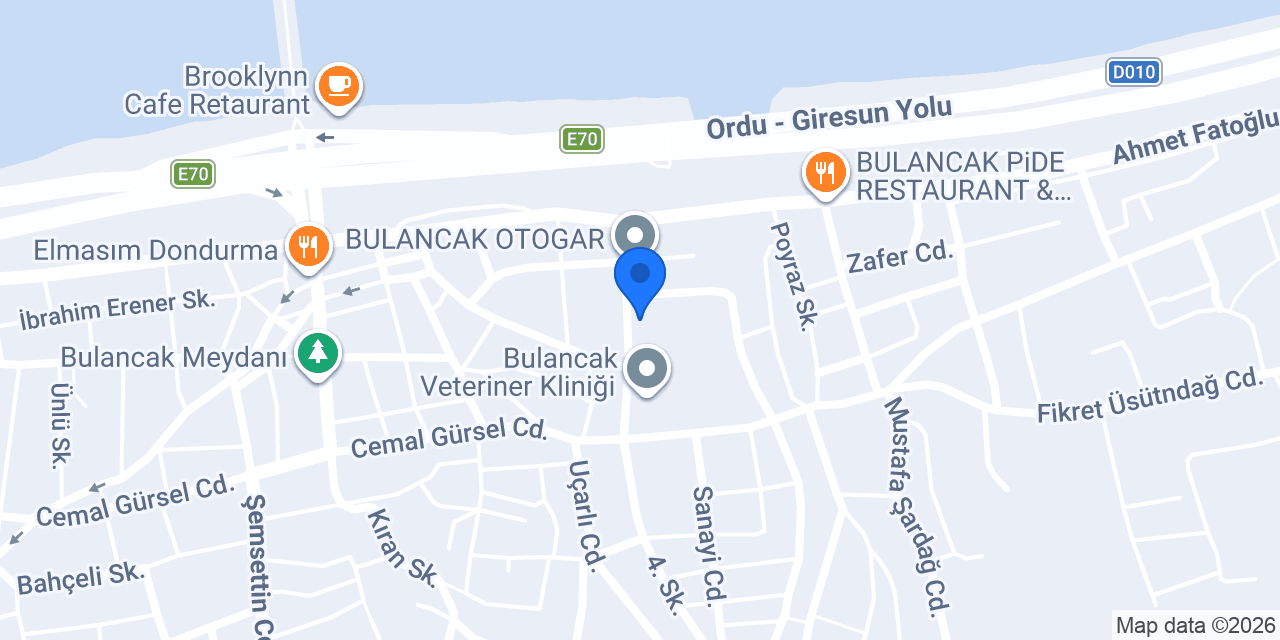 Domino's Bulancak konumu