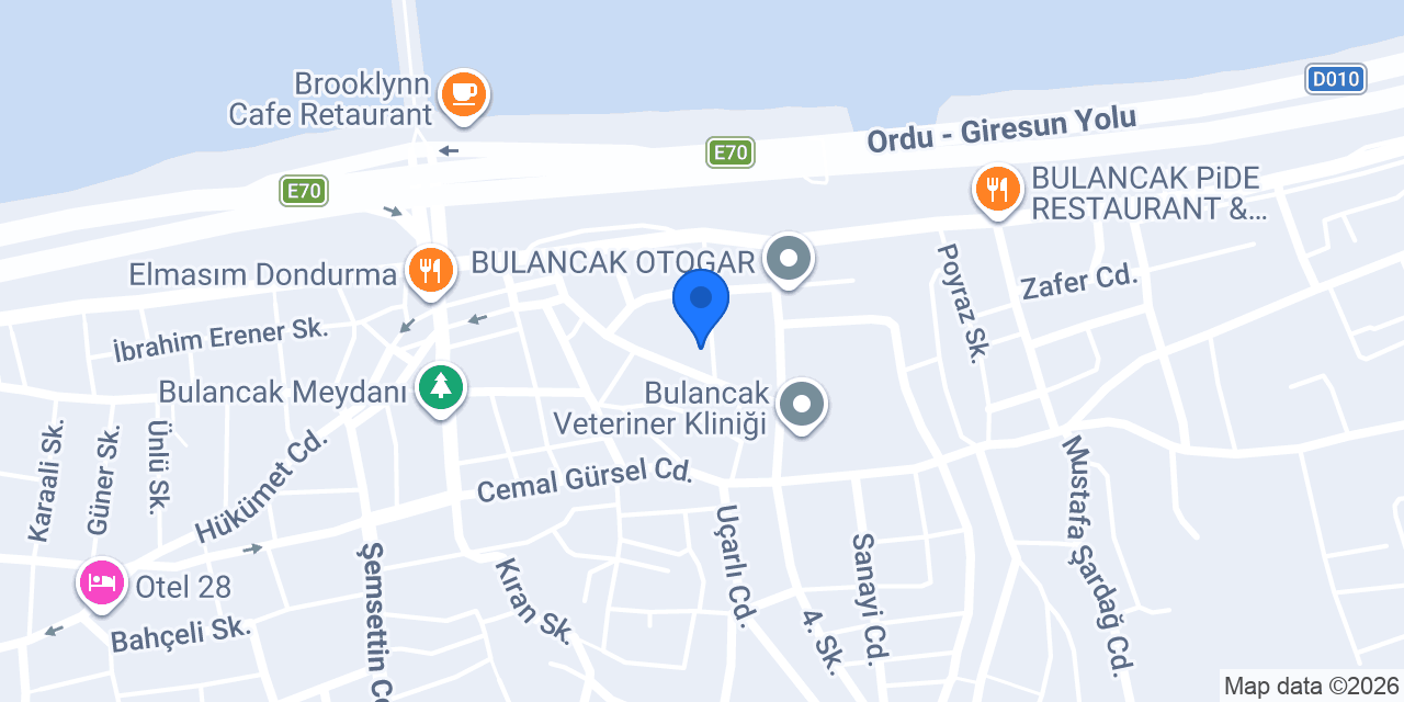 YOĞUNALİ Ekmek Fırını konumu