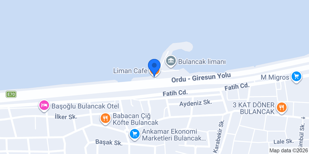 Liman Cafe konumu