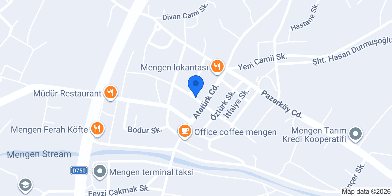 Mengen Varlık Sucukları konumu