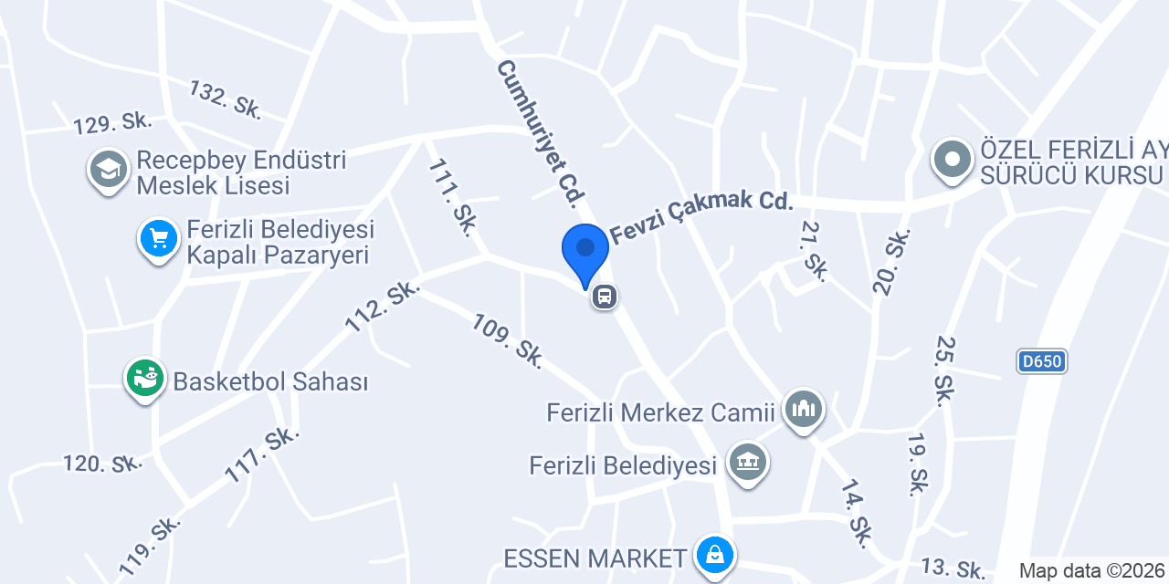 ÖZEL FERİZLİ DİŞ POLİKLİNİĞİ konumu