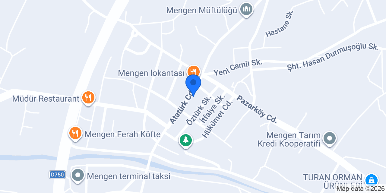 Mengen Eczanesi konumu