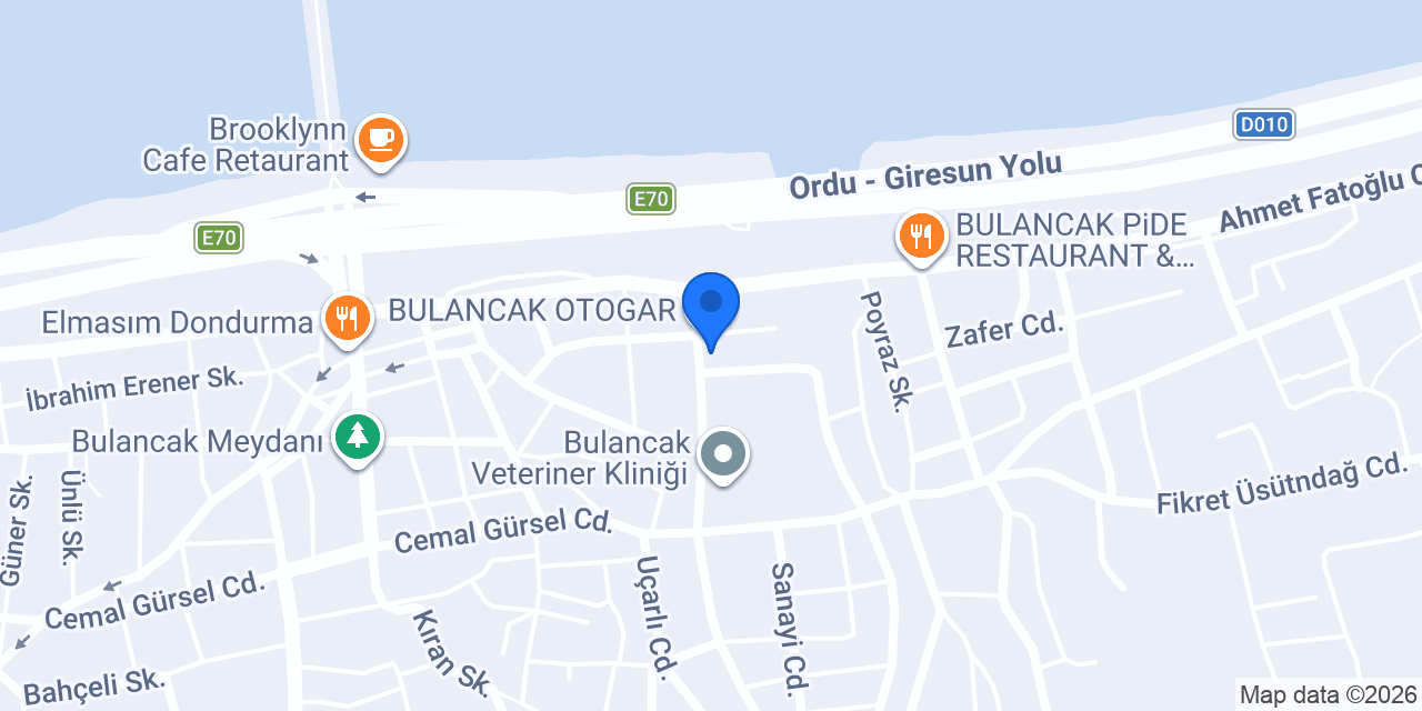 Otogar Taksi konumu
