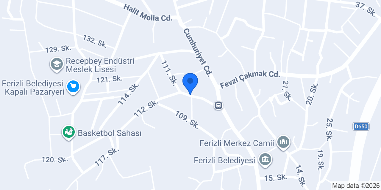 JUST4PİZZA FERİZLİ konumu