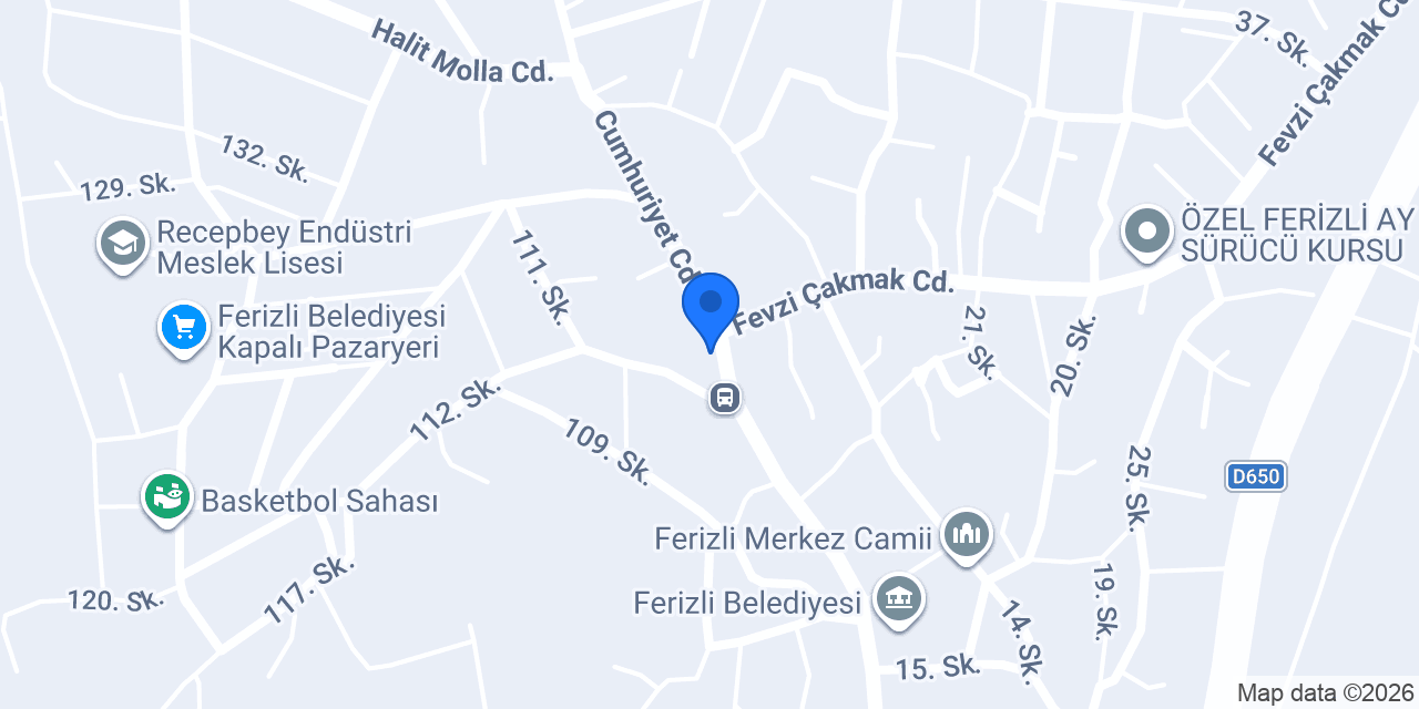 Ferizli Noterliği konumu
