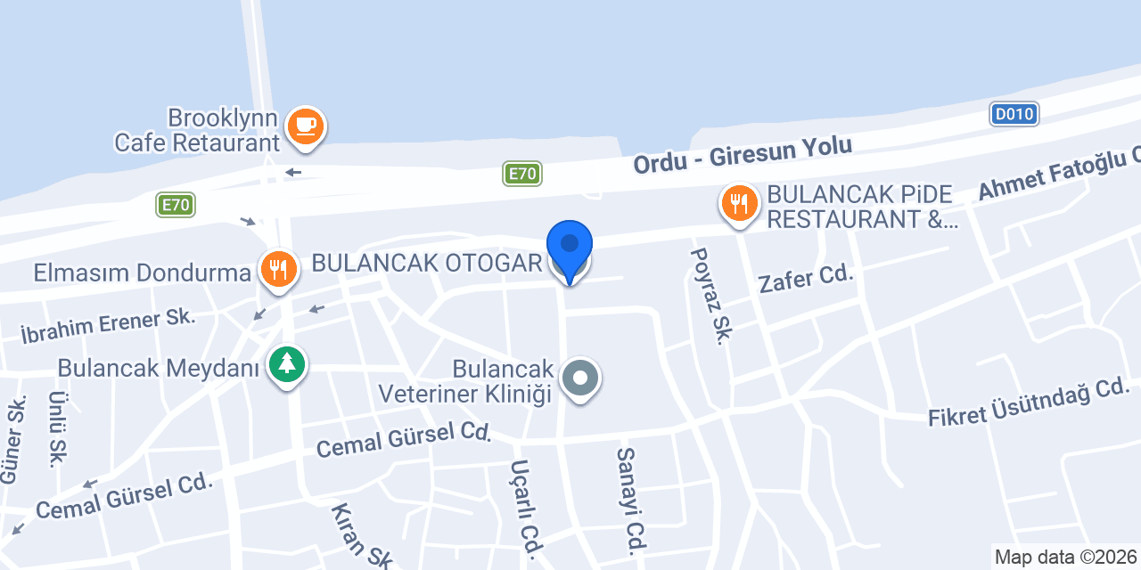 BULANCAK OTOGAR konumu