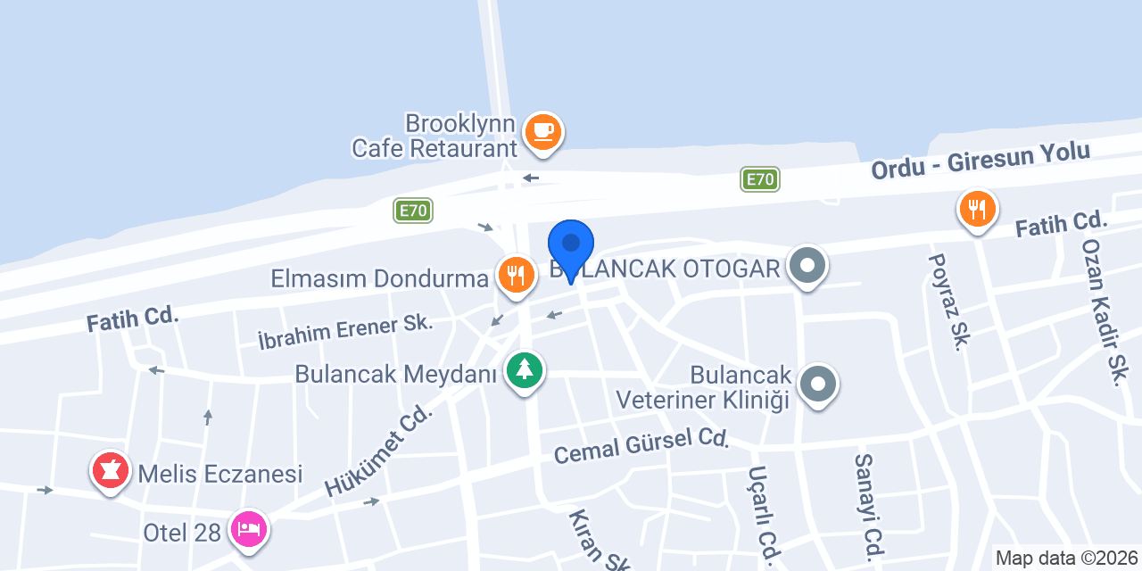 Hotel AVCI BULANCAK konumu