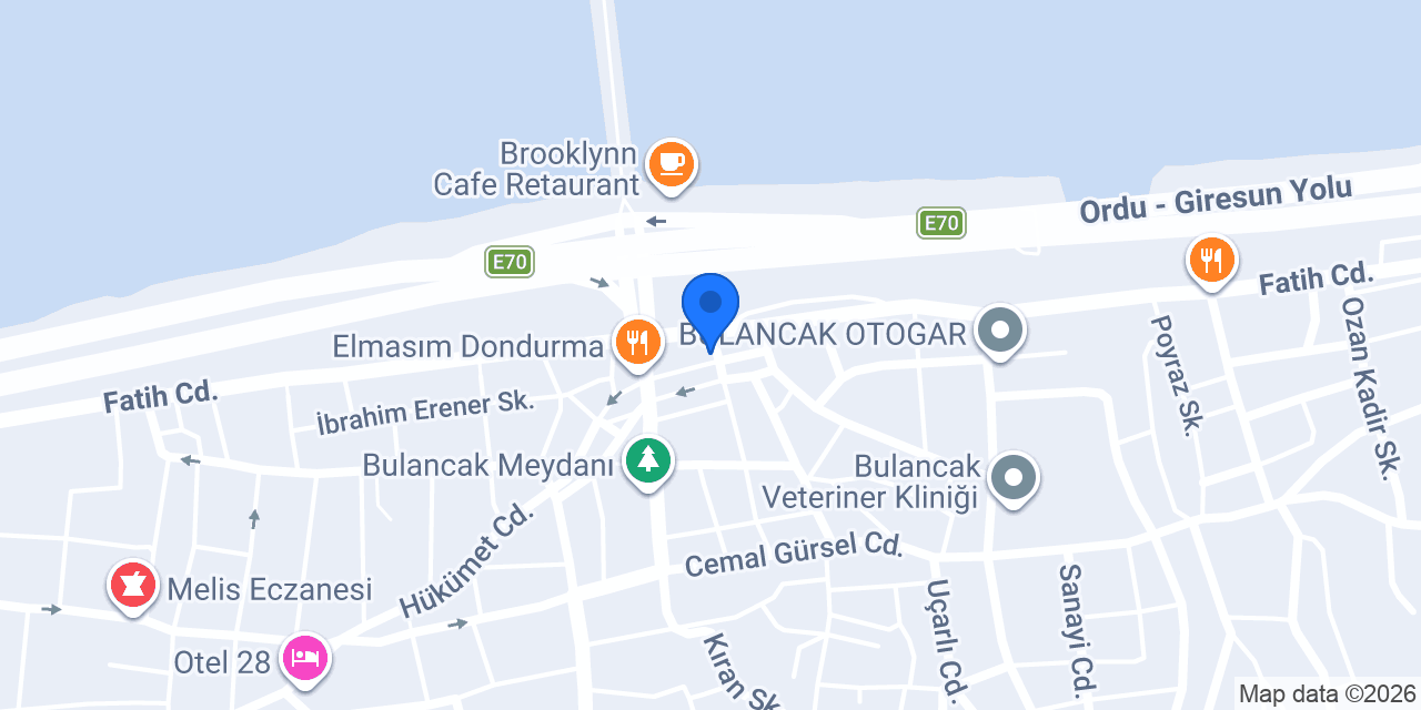 CRAZY DÖNER BULANCAK konumu