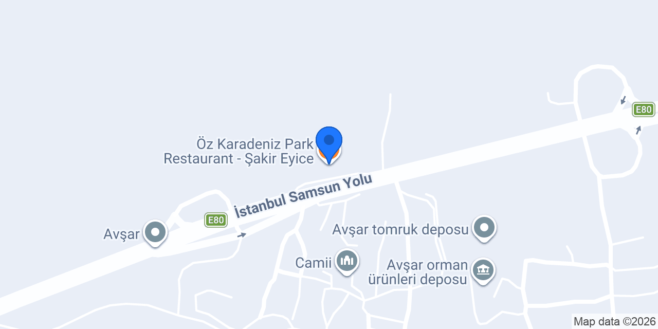 Öz Karadeniz Park Restaurant - Şakir Eyice konumu