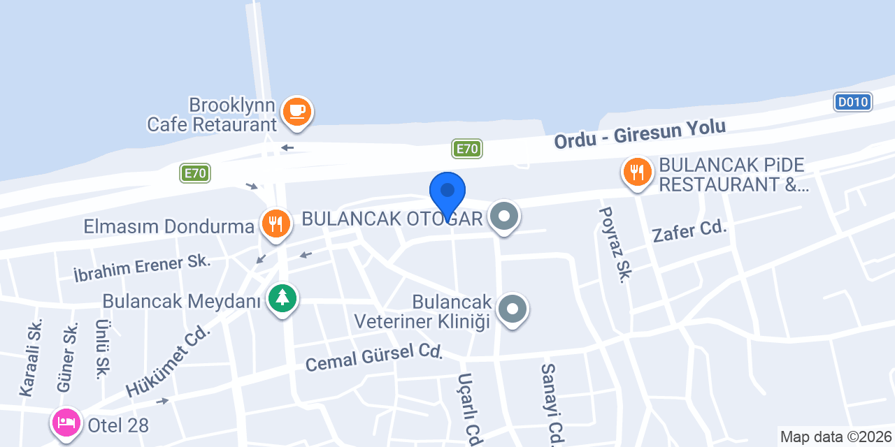 DHL eCommerce - Bulancak Şubesi konumu