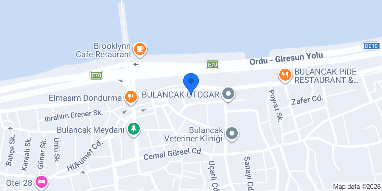 Sürat Kargo Bulancak Şube konumu